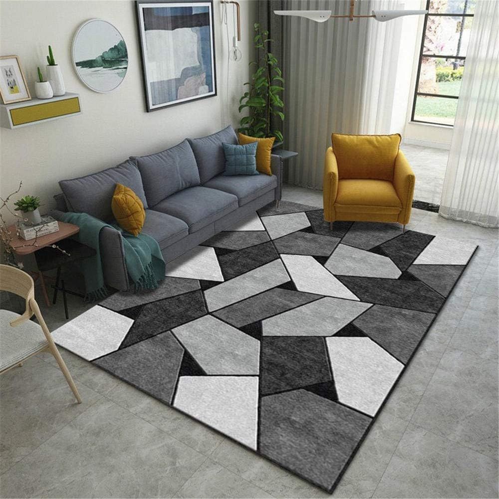 tappeto antiacaro moderno con disegni geometrici grigi