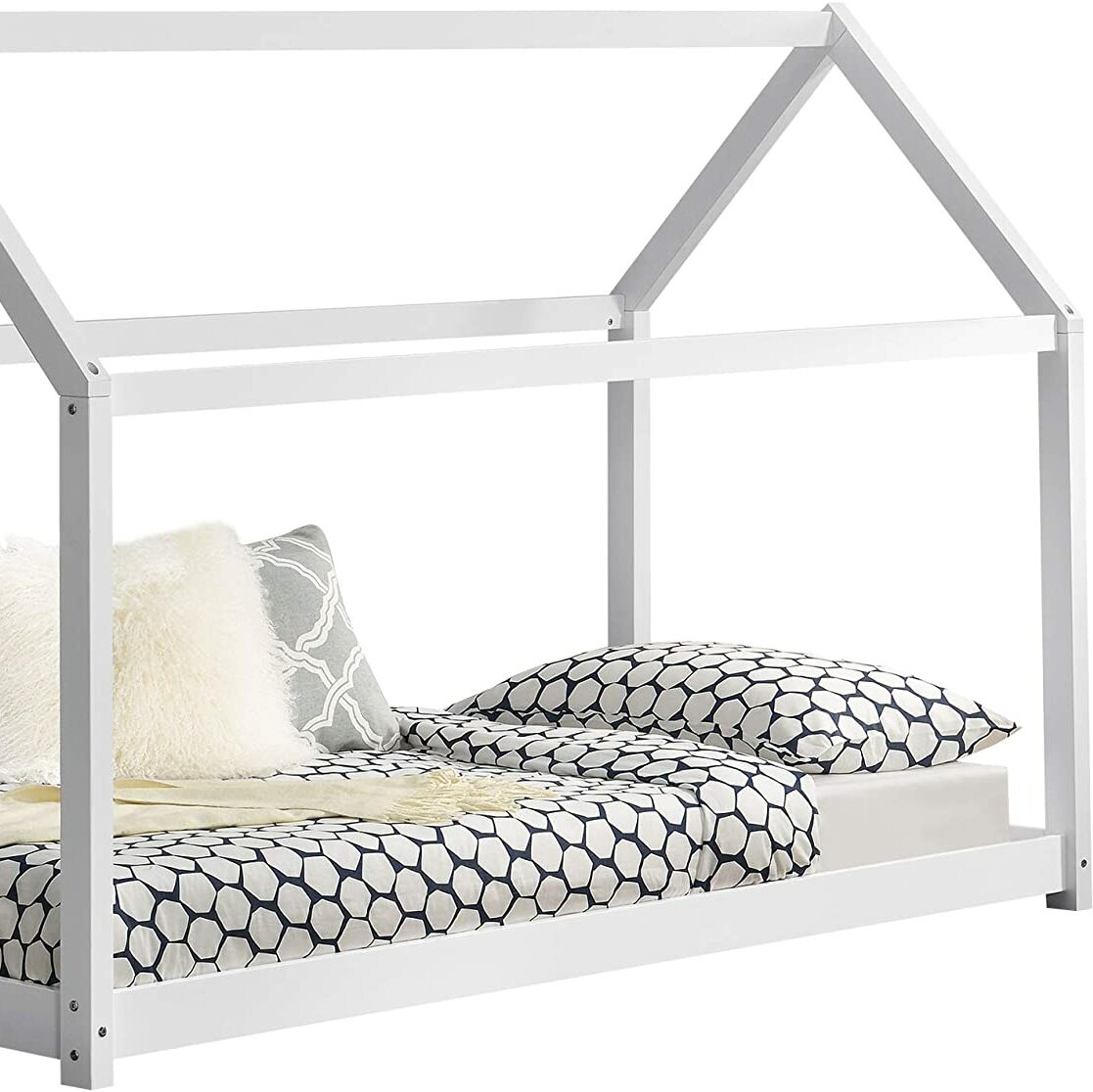 letto per bambini legno bianco