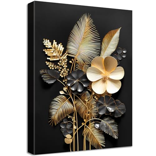 158322 1 fiori 3d in oro nero quadri mo.jpg